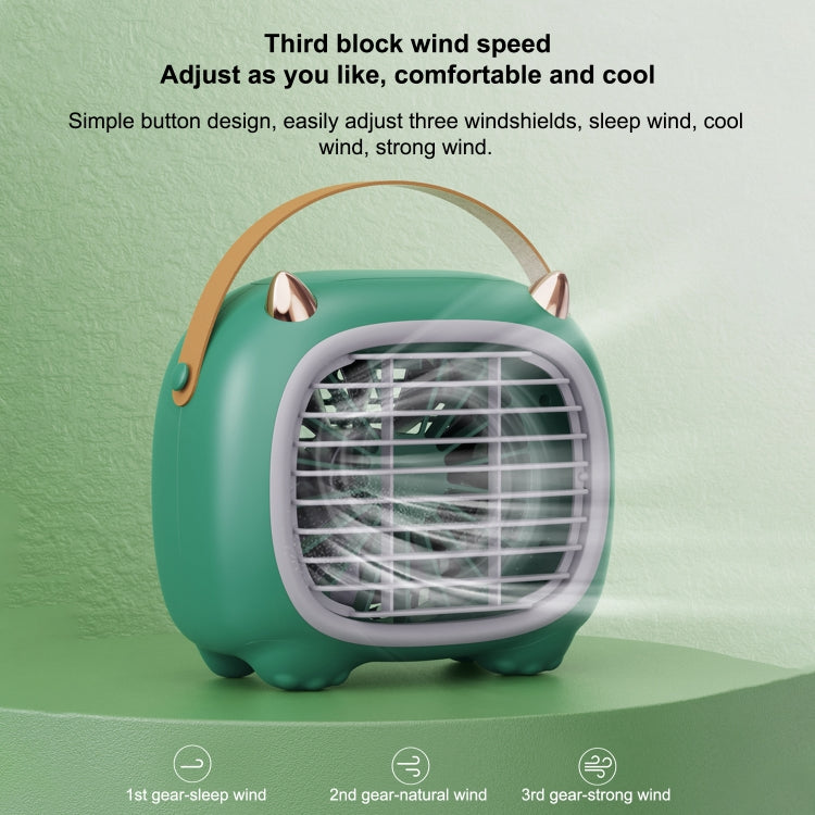 WK WT-F19 Little Monster Water Cooling Fan Desktop Fan (Green) - Electric Fans by WK | Online Shopping UK | buy2fix