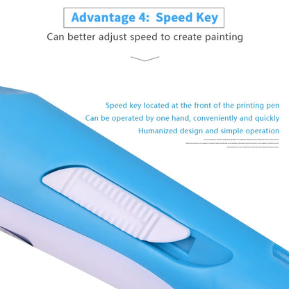 Hand-held 3D Printing Pen, US Plug(Blue) - Consumer Electronics by buy2fix | Online Shopping UK | buy2fix