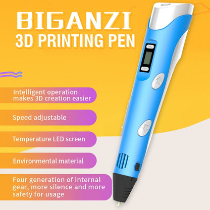 Hand-held 3D Printing Pen, US Plug(Yellow) - Consumer Electronics by buy2fix | Online Shopping UK | buy2fix