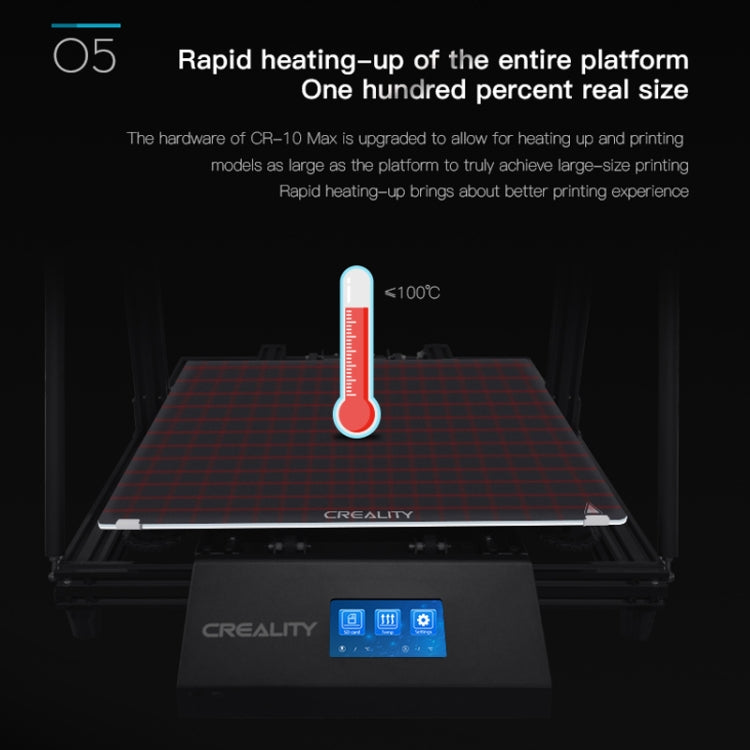 CREALITY CR-10 Max 750W Automatic Leveling Golden Triangle DIY 3D Printer, Print Size : 45 x 45 x 47cm, AU Plug - 3D Printer by Creality | Online Shopping UK | buy2fix