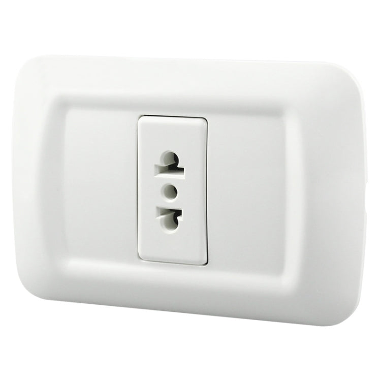 Round Flat Single Connection Ambipolar Wall-mounted Socket - Consumer Electronics by buy2fix | Online Shopping UK | buy2fix