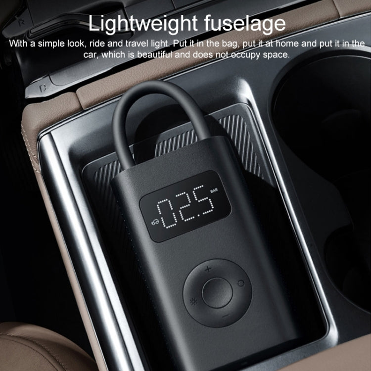 Original Xiaomi Mijia 1S Portable Digital Display Electric Air Pump Inflator(Black) - In Car by Xiaomi | Online Shopping UK | buy2fix