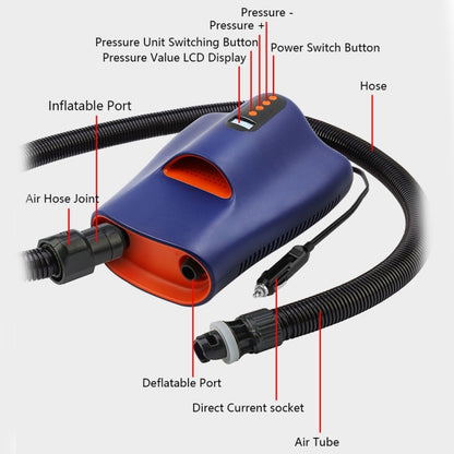 HT-767 20PSI SUP Paddle Board Electric Air Pump 12V Vehicle Power Supply - In Car by buy2fix | Online Shopping UK | buy2fix