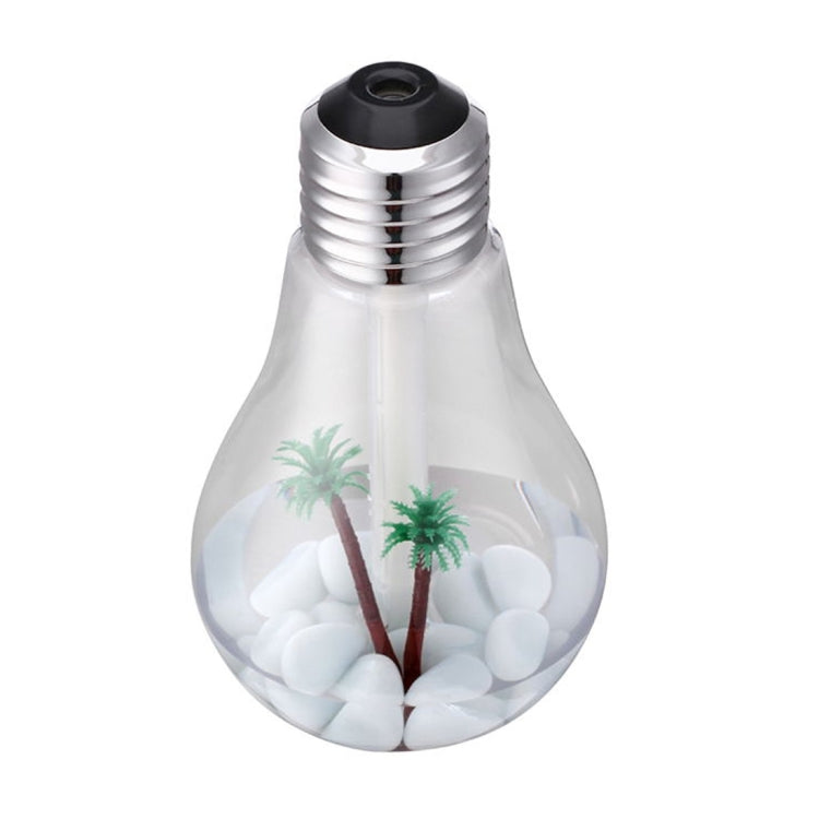 400ML Colorful Light Portable Bulb Shape Aromatherapy Air Purifier Humidifier for Home / Office / Car(Silver) - Home & Garden by buy2fix | Online Shopping UK | buy2fix