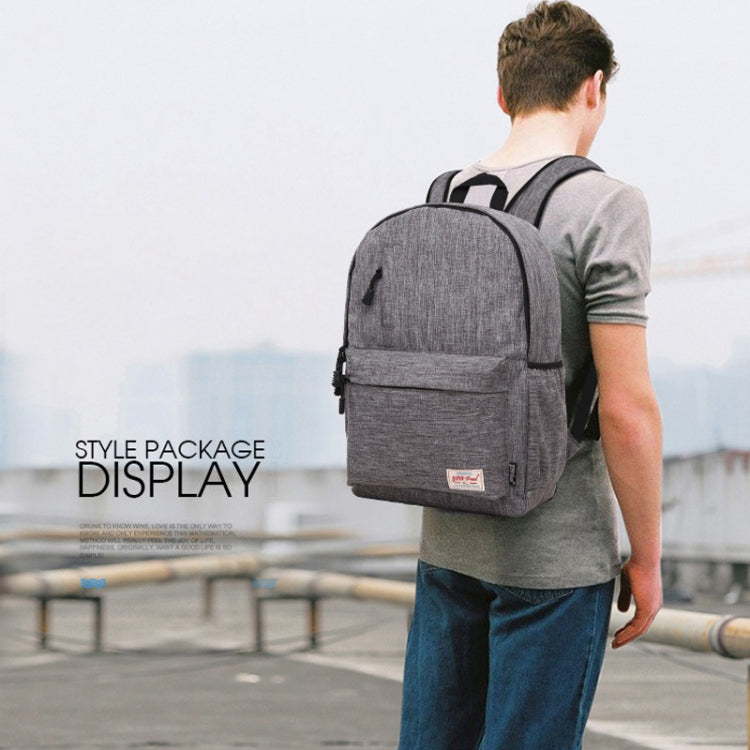 Universal Multi-Function Canvas Laptop Computer Shoulders Bag Leisurely Backpack Students Bag, Big Size: 42x29x13cm, For 15.6 inch and Below Macbook, Samsung, Lenovo, Sony, DELL Alienware, CHUWI, ASUS, HP(Black) - Backpack by buy2fix | Online Shopping UK | buy2fix