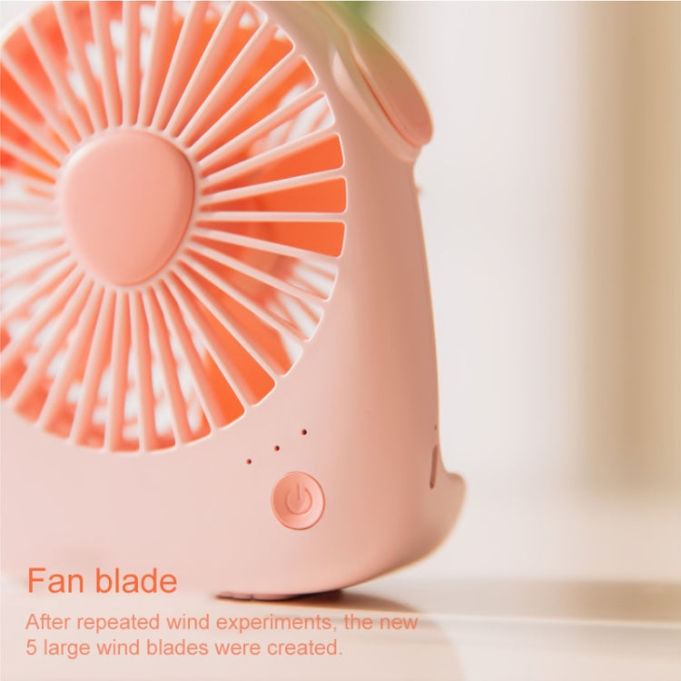 WT-F14 1200 mAh Deer Shape Mini Portable Fan with 3 Speed Control(Blue) - Consumer Electronics by buy2fix | Online Shopping UK | buy2fix