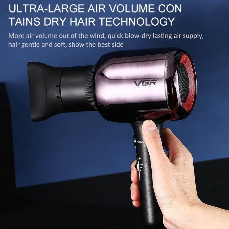 VGR V-418 2000W Negative Ion Hair Dryers with 6 Gear Adjustment, Plug Type: EU Plug - Hair Dryers & Accessories by VGR | Online Shopping UK | buy2fix