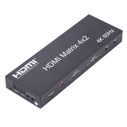 HDMI 4x2 Matrix Switcher / Splitter with Remote Controller, Support ARC / MHL / 4Kx2K / 3D, 4 Ports HDMI Input, 2 Ports HDMI Output -  by buy2fix | Online Shopping UK | buy2fix