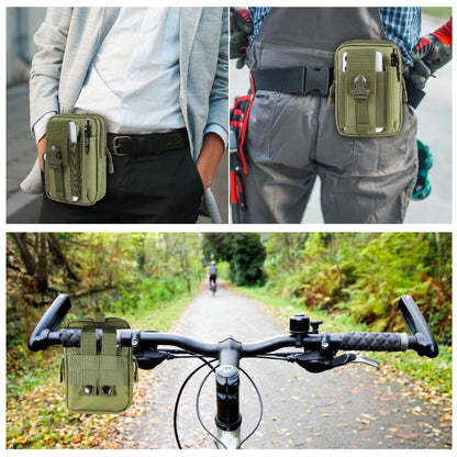 HAWEEL Hiking Belt Waist Bag Outdoor Sport Motorcycle Bag 7.0 inch Phone Pouch (Army Green) - Waist Bags by HAWEEL | Online Shopping UK | buy2fix