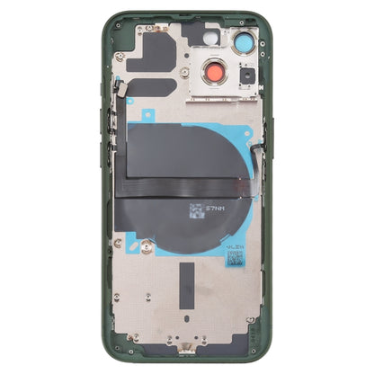 For iPhone 13 Battery Back Cover with Side Keys & Card Tray & Power + Volume Flex Cable & Wireless Charging Module(Green) - Repair & Spare Parts by buy2fix | Online Shopping UK | buy2fix