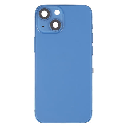 For iPhone 13 mini Battery Back Cover with Side Keys & Card Tray & Power + Volume Flex Cable & Wireless Charging Module(Blue) - Repair & Spare Parts by buy2fix | Online Shopping UK | buy2fix