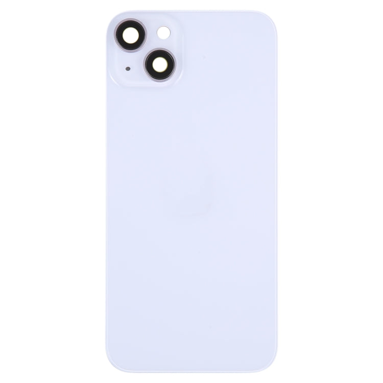 Glass Battery Back Cover with Holder for iPhone 14(Purple) -  by buy2fix | Online Shopping UK | buy2fix