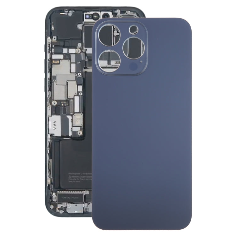 For iPhone 15 Pro Glass Battery Back Cover(Blue) - Back Cover by buy2fix | Online Shopping UK | buy2fix