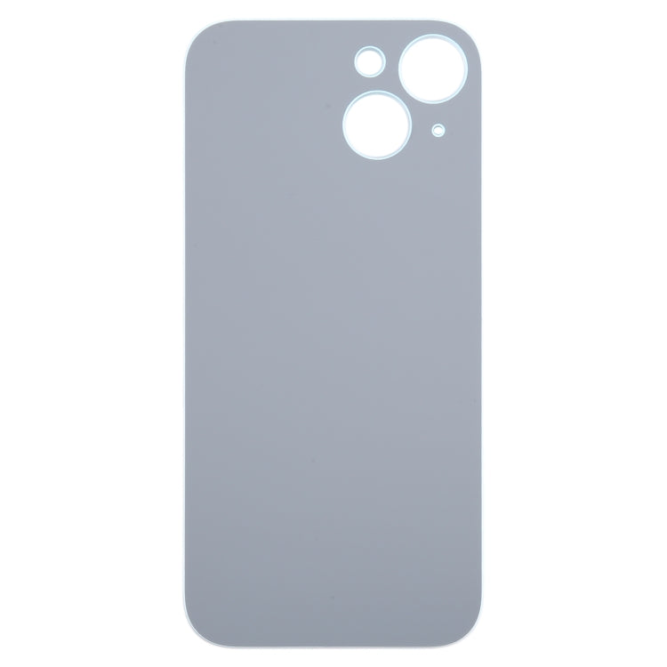For iPhone 15 Easy Replacement Big Camera Hole Glass Back Battery Cover(Blue) -  by buy2fix | Online Shopping UK | buy2fix
