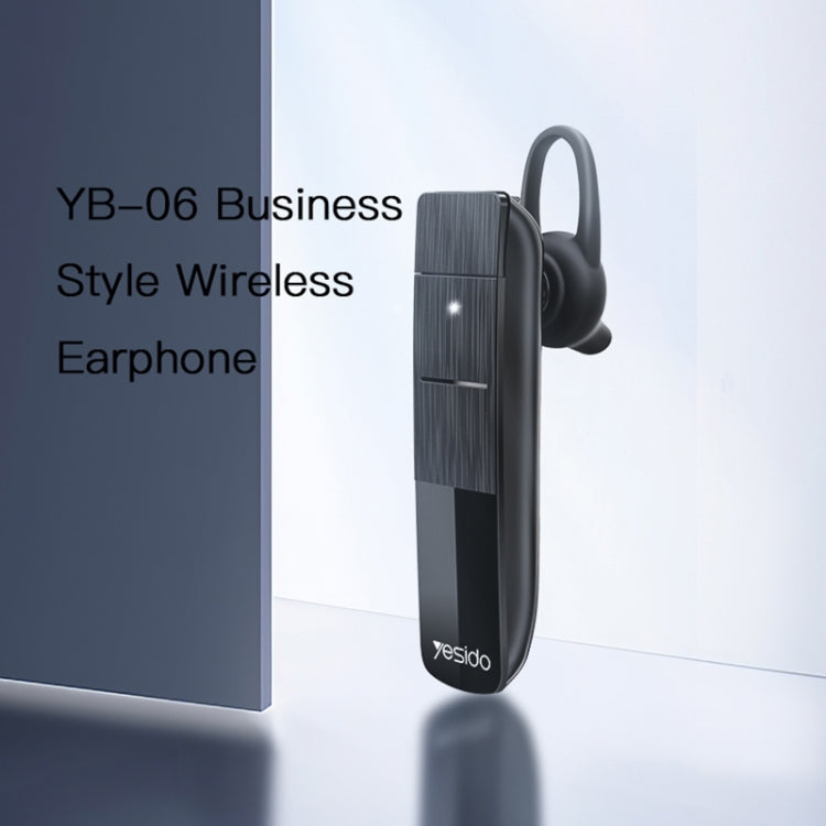 Yesido YB06 Unilateral Business Ear-mounted Wireless Bluetooth Earphone - Bluetooth Earphone by Yesido | Online Shopping UK | buy2fix