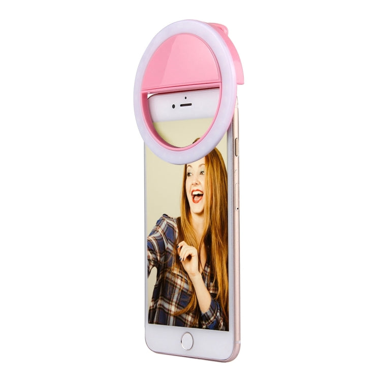 Charging Selfie Beauty Light, For iPhone, Galaxy, Huawei, Xiaomi, LG, HTC and Other Smart Phones with Adjustable Clip & USB Cable(Pink) - Consumer Electronics by buy2fix | Online Shopping UK | buy2fix