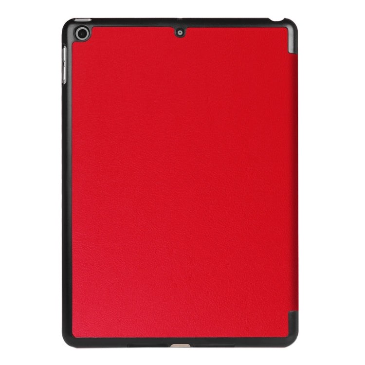 For iPad 9.7 (2018) & iPad 9.7 (2017) Custer Texture Horizontal Flip Leather Case with Three-folding Holder & Sleep / Wake-up Function(Red) - iPad 9.7 (2018) & (2017) Cases by buy2fix | Online Shopping UK | buy2fix