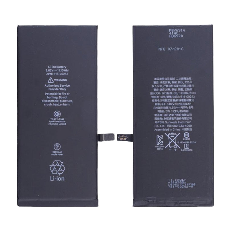 2900mAh Battery for iPhone 7 Plus - For iPhone by buy2fix | Online Shopping UK | buy2fix