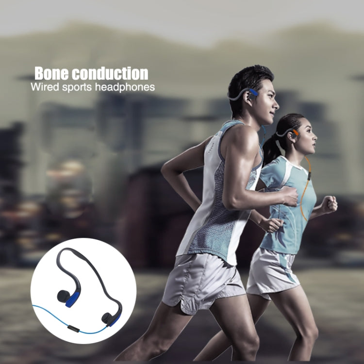 Rear Hanging Wire-Controlled Bone Conduction Outdoor Sports Headphone(Black) - Apple Accessories by buy2fix | Online Shopping UK | buy2fix