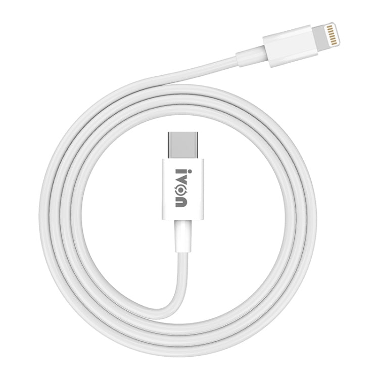 IVON CA93 20W PD USB-C / Type-C to 8 Pin TPE Fast Charging Data Cable, Cable Length: 1m - 2 in 1 Cable by IVON | Online Shopping UK | buy2fix