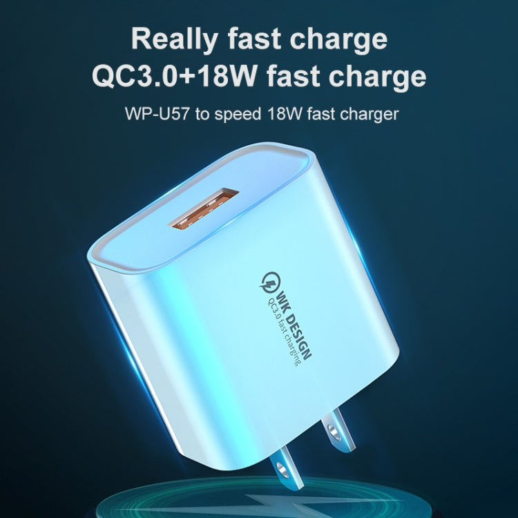 WK WP-U57 Max 18W Maxspeed QC3.0 Fast Charger (UK Plug) - Apple Accessories by WK | Online Shopping UK | buy2fix