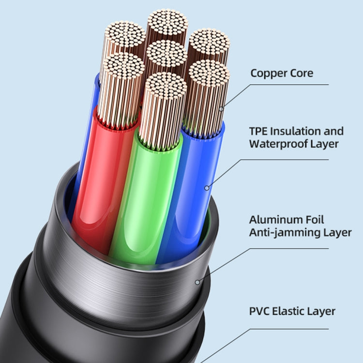 USAMS US-SJ597 Jelly Series USB to Micro USB Two-Color Data Cable, Cable Length: 1m (Blue) -  by USAMS | Online Shopping UK | buy2fix