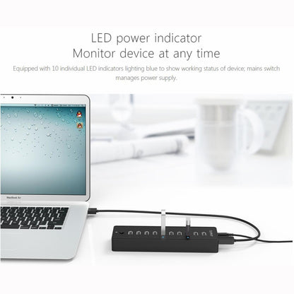 ORICO P10-U2-V1 10 USB 2.0 Ports HUB - Computer & Networking by ORICO | Online Shopping UK | buy2fix