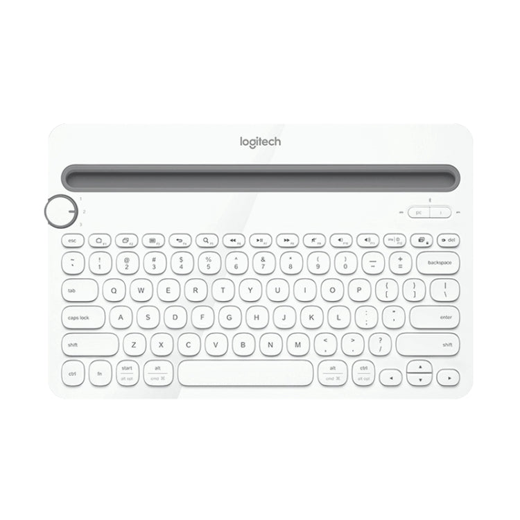 Logitech K480 Multi-device Bluetooth 3.0 Wireless Bluetooth Keyboard with Stand (White) - Wireless Keyboard by Logitech | Online Shopping UK | buy2fix