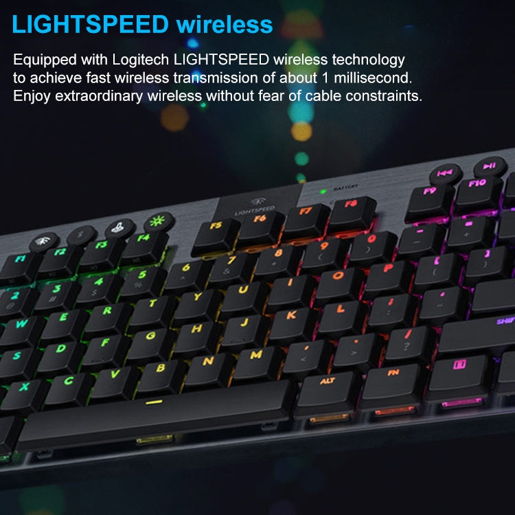 Logitech G913 TKL Wireless RGB Mechanical Gaming Keyboard (GL-Linear) - Wireless Keyboard by Logitech | Online Shopping UK | buy2fix