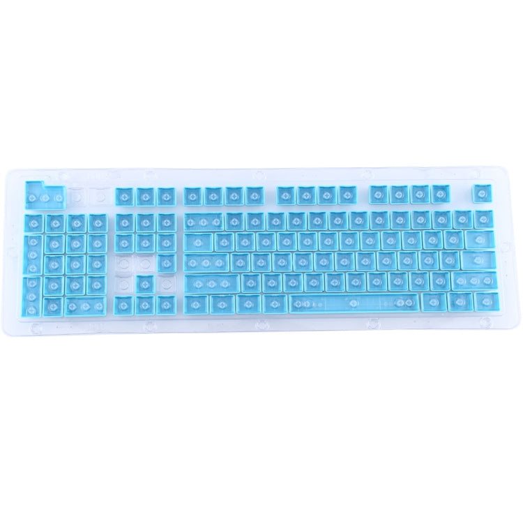 104 Keys Double Shot PBT Backlit Keycaps for Mechanical Keyboard(Blue) - Silicone / Sticker by buy2fix | Online Shopping UK | buy2fix