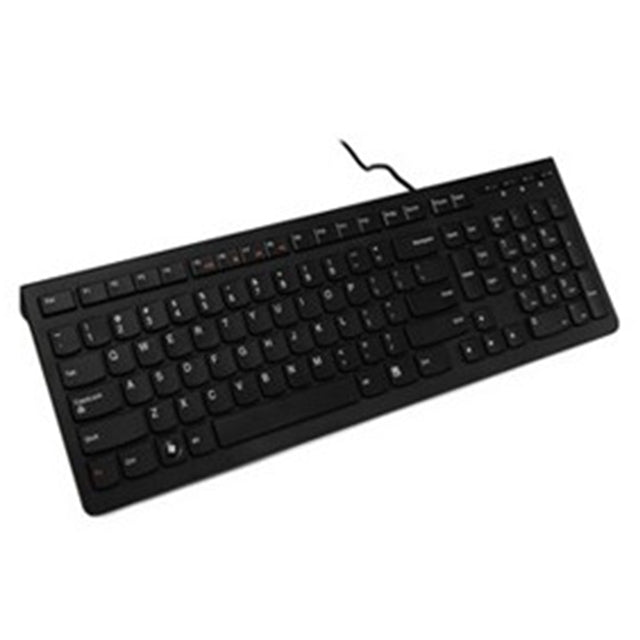 Lenovo K5819 Office Simple Ultra-thin Wired Keyboard (Black) - Wired Keyboard by Lenovo | Online Shopping UK | buy2fix