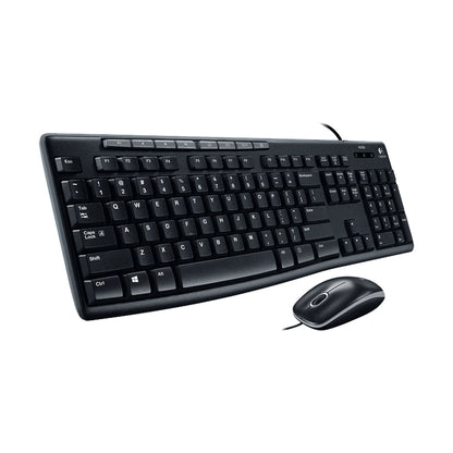 Logitech MK200 Wired Keyboard Mouse Set - Wired Keyboard by Logitech | Online Shopping UK | buy2fix
