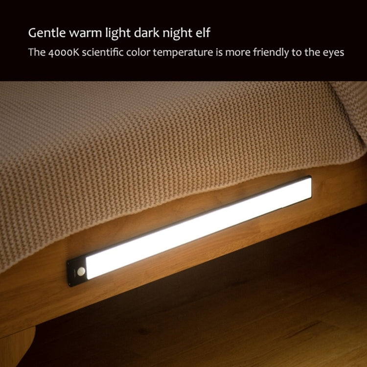 40cm Original Xiaomi Youpin YEELIGHT LED Smart Human Motion Sensor Light Bar Rechargeable Wardrobe Cabinet Corridor Wall Lamps(Black) - Celling Lights & Chandeliers by Xiaomi | Online Shopping UK | buy2fix