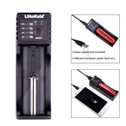 LiitoKala Lii-100 Battery Charger for Li-ion IMR 18650, 18490, 18350, 17670, 17500, 16340 (RCR123), 14500, 10440 - Consumer Electronics by buy2fix | Online Shopping UK | buy2fix