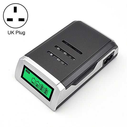 AC 100-240V 4 Slot Battery Charger for AA & AAA Battery, with LCD Display, UK Plug - Charger & Converter by buy2fix | Online Shopping UK | buy2fix