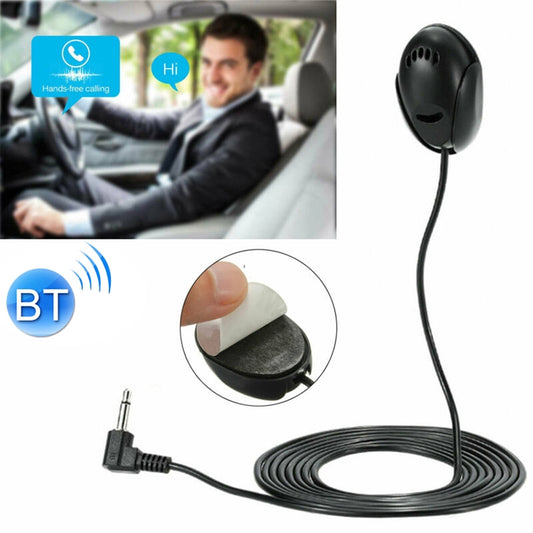 ZJ010MR Mono 3.5mm Angle Head Plug Car Navigation GPS Speaker External Paste Bluetooth Microphone, Length: 3m - Consumer Electronics by buy2fix | Online Shopping UK | buy2fix