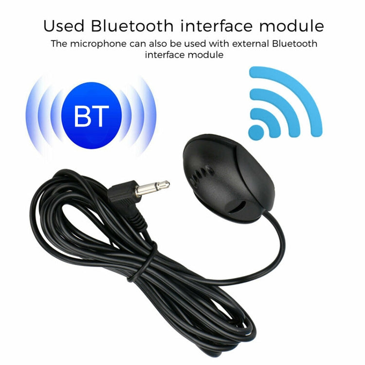 ZJ010MR Mono 3.5mm Angle Head Plug Car Navigation GPS Speaker External Paste Bluetooth Microphone, Length: 3m - Consumer Electronics by buy2fix | Online Shopping UK | buy2fix