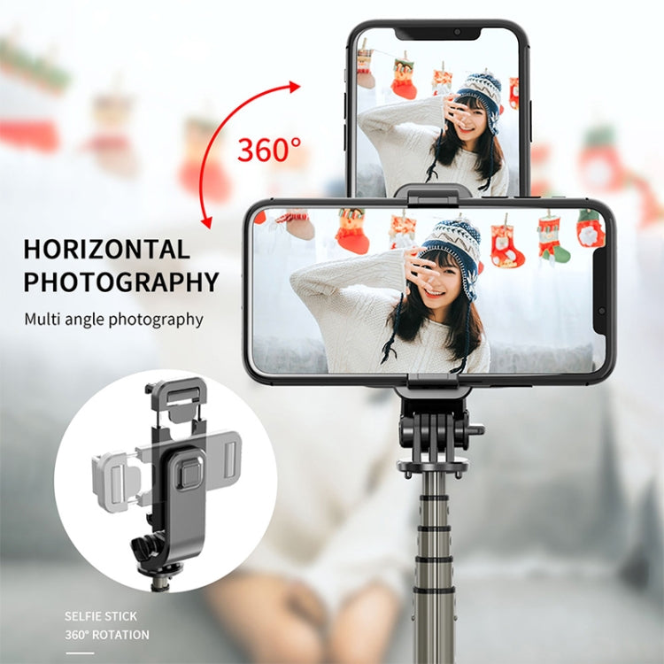 L03 Aluminum Alloy Foldable Bluetooth Tripod Selfie Stick (Black) - Consumer Electronics by buy2fix | Online Shopping UK | buy2fix