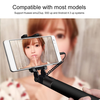 Original Huawei AF11 Mobile Phone Universal Wire Control Portable Mini Telescopic Folding Selfie Stick - Consumer Electronics by Huawei | Online Shopping UK | buy2fix