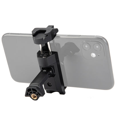 Fotopro SJ-36+ 360 Degree Rotation Horizontal and Vertical Tripod Mount Adapter Phone Clamp Bracket with Cold Shoe (Black) - Consumer Electronics by Fotopro | Online Shopping UK | buy2fix