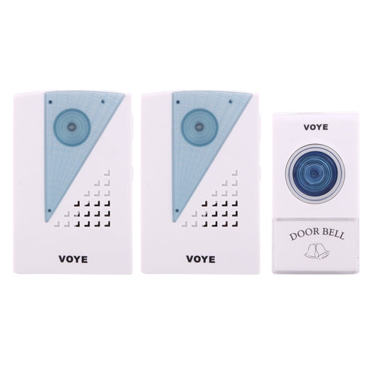 VOYE V001A2 Wireless Smart Music LED Home Doorbell with Dual Receiver, Remote Control Distance: 120m (Open Air) - Security by VOYE | Online Shopping UK | buy2fix