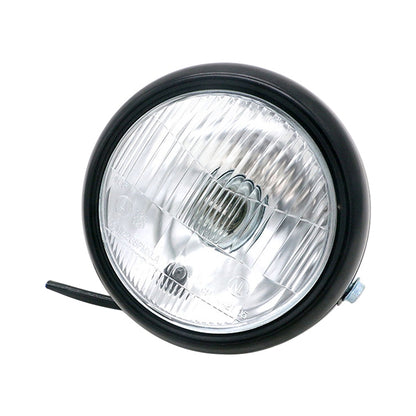 5.75 inch Motorcycle Black Shell Retro Lamp LED Headlight Modification Accessories for CG125 / GN125(White) - Headlights by buy2fix | Online Shopping UK | buy2fix