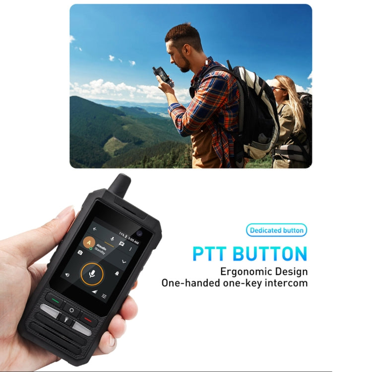 UNIWA F80 Walkie Talkie Rugged Phone, 1GB+8GB, Waterproof Dustproof Shockproof, 5300mAh Battery, 2.4 inch Android 8.1 Qualcomm MSM8909 Quad Core up to 1.1GHz, Network: 4G, Dual SIM, PPT, SOS (Black) - Smart Phones by UNIWA | Online Shopping UK | buy2fix