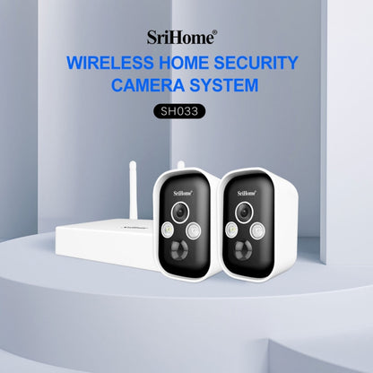 SriHome SH033 3.0 Million Pixels FHD Low Power Consumption Wireless Home Security Camera System - Security by SriHome | Online Shopping UK | buy2fix