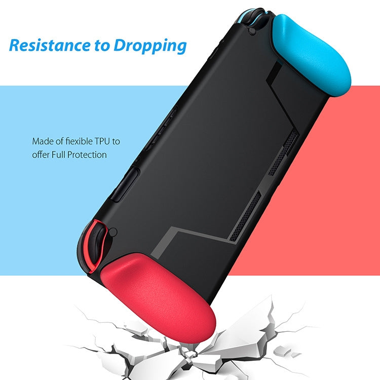 TPU Shell Handle Grip with Game Card Slot Anti-Shock Cover Silicone Case for Nintendo Switch - Cases by buy2fix | Online Shopping UK | buy2fix