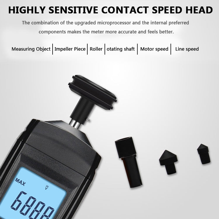 BENETECH GM8906 Portable Contact Tachometer - Consumer Electronics by BENETECH | Online Shopping UK | buy2fix