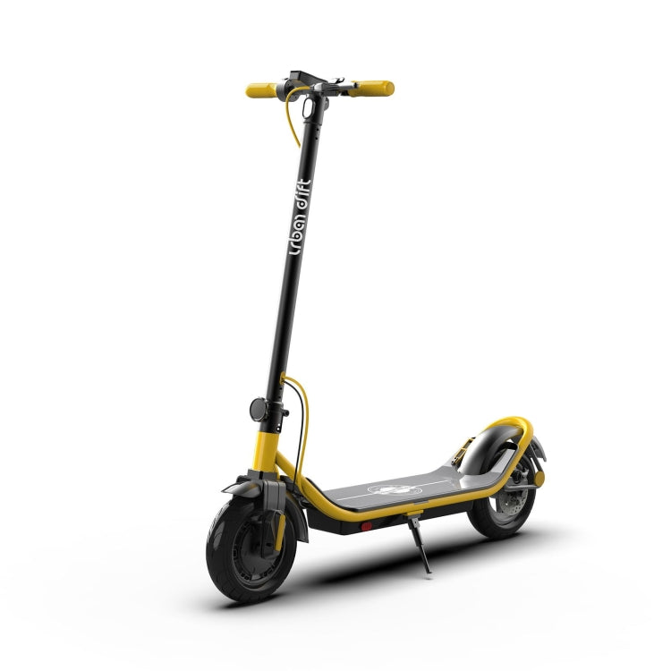 [EU Warehouse] 500W Foldable IP64 Waterproof Magnesium Alloy Electric Scooter with 10 inch Tires & LED Display & LED Lights & 10AH Lithium Battery, Load Capacity: 100kg(Yellow) - Electric Scooters by buy2fix | Online Shopping UK | buy2fix