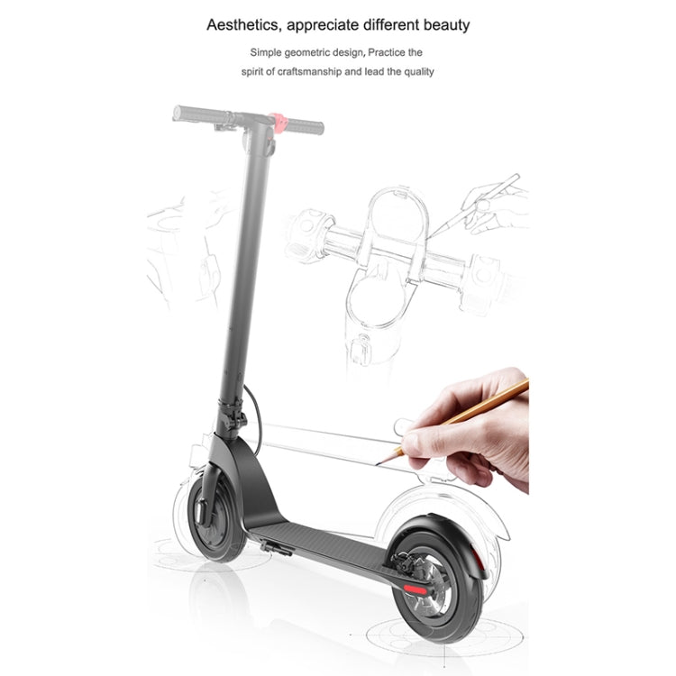 [EU Warehouse] X7 Outdoor Waterproof Foldable Off-road Scooter with 10 inch Vacuum Tires & LCD Display & LED Lights & 6.4AH Lithium Battery, Load-bearing: 20-100kg (Black) - Electric Scooters by buy2fix | Online Shopping UK | buy2fix