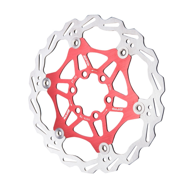 ZTTO Mountain Bike Disc Brake Disc Six Nail 180mm(Red) - Outdoor & Sports by ZTTO | Online Shopping UK | buy2fix