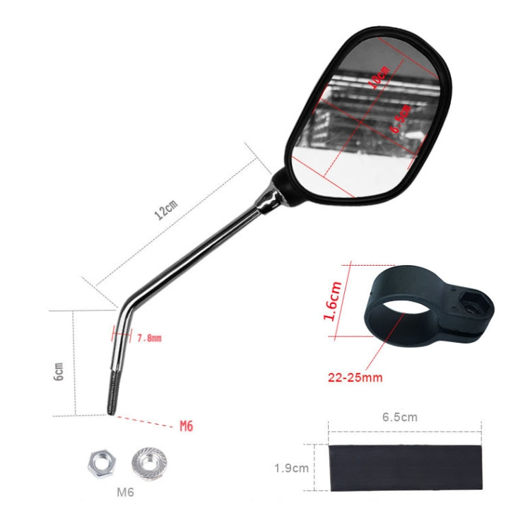 DEEMOUNT VMR001 360 Degree Rotation Mountain Bike Bicycle Rear View Reflector Mirror - View Mirrors by buy2fix | Online Shopping UK | buy2fix